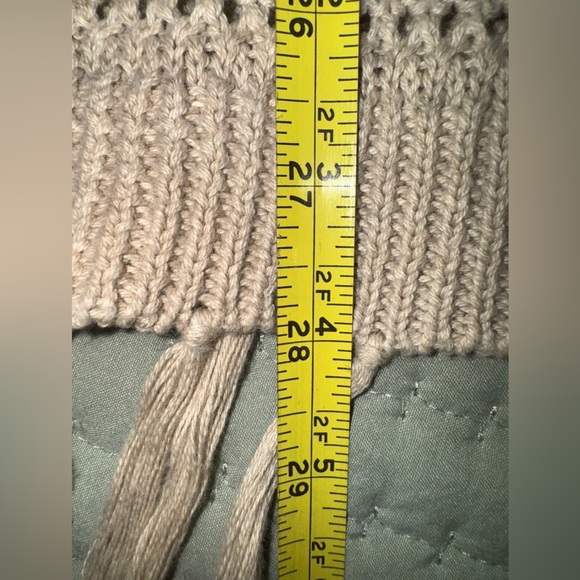 Bethany Mota Striped Tan w Green/pink stripe Women's cardigan. Size Small. VGUC - Picture 10 of 10